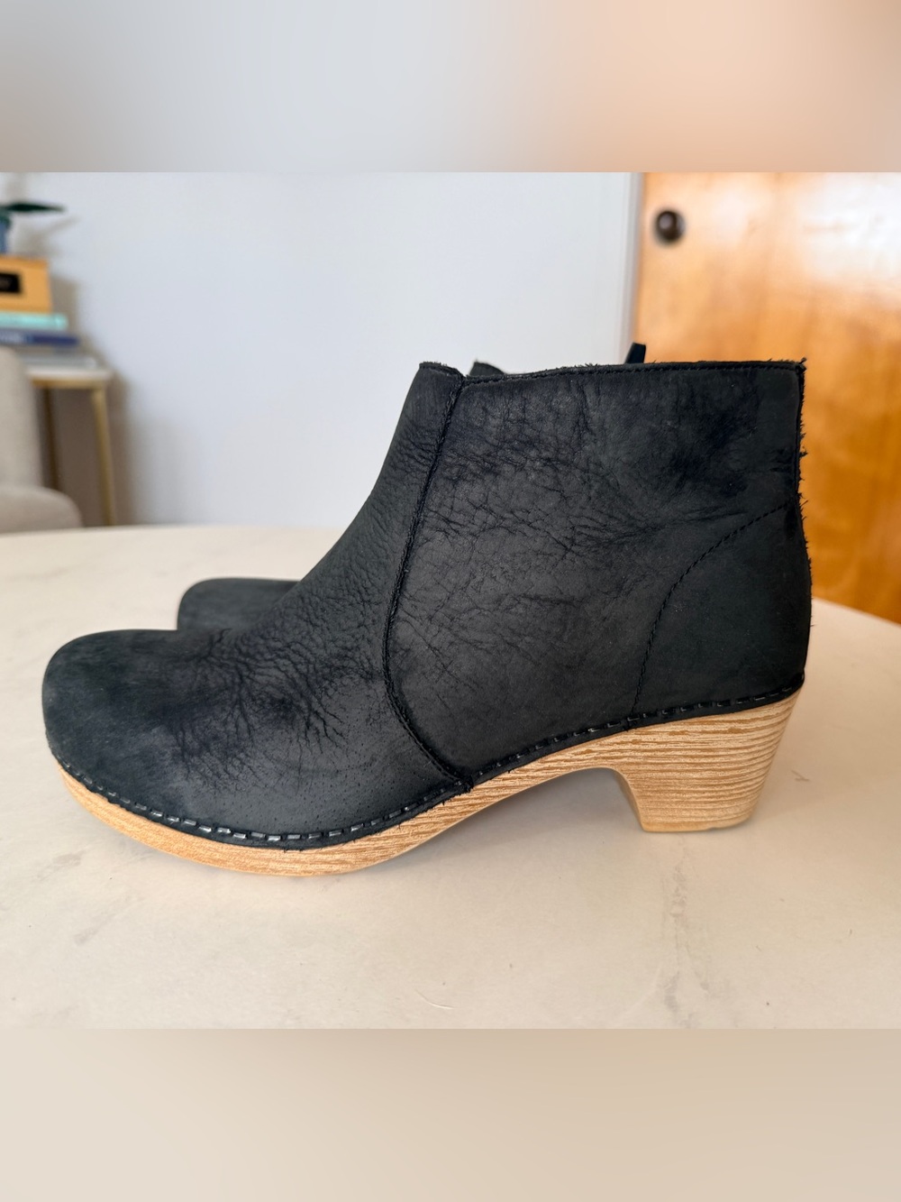 Dansko Black Ankle clog booties 37